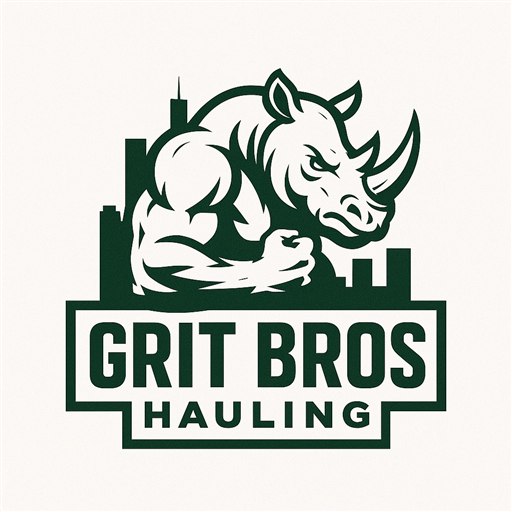 Grit Bros Hauling — Chicago junk removal rhino logo